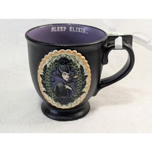 Rae Dunn Disney Villains Maleficent Sleep Elixir Black Mug Wickedly Rare Find